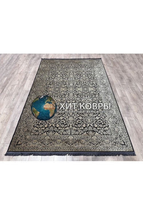Иранский ковер Arti 8089 Черный-бежевый